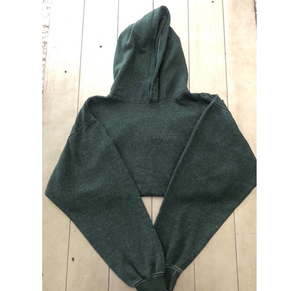 New Brandy Melville Marled Green Hoodie OS